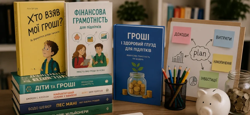 Фінансова грамотність з яких книг почати навчання дітей і підлітків 